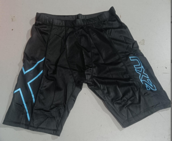 Quick-Drying Compression Shorts For Men (Option: S-blue)